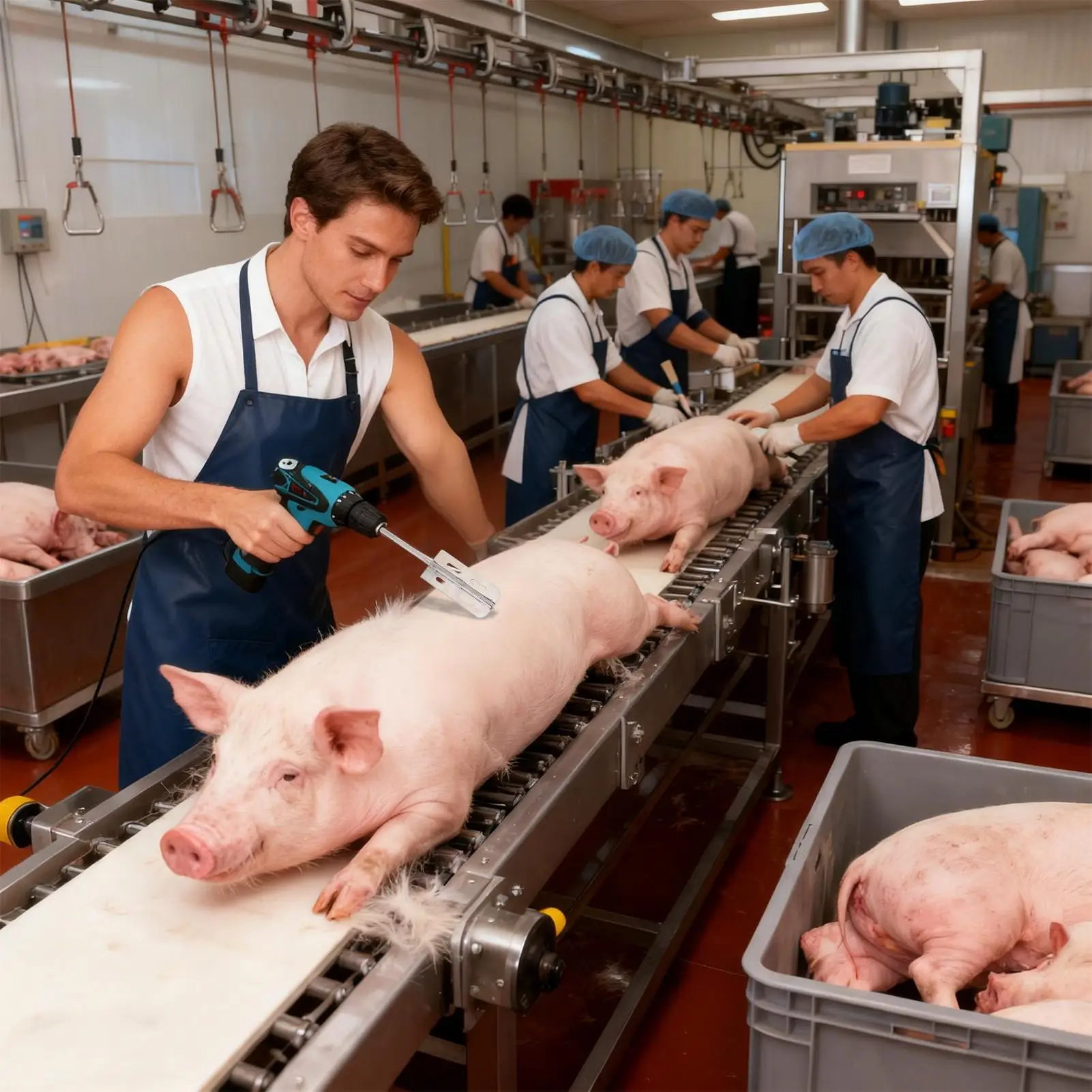 Ручная бритва из нержавеющей стали для свиней, экономия труда, эффективный триммер для свиней, убой, фабрика, инструмент для удаления скота для овец