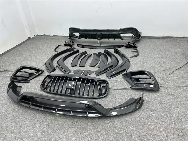 New JINGYUE M Style Carbon Fiber Body Kit Mercedes-Benz GLE Class X166 Fix Screws Front Lip Rear Lip Wheel Eyebrow Wind Knife