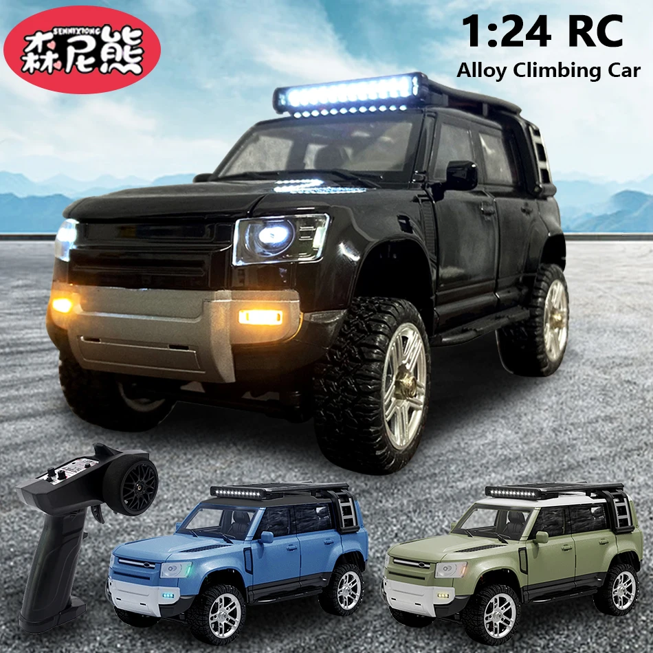

SENNIXIONG 1/24 4WD RTR RC Alloy Off-Road Vehicle Professional Rock Crawler All Terrain Car Climbing Truck Simulation Model Toy