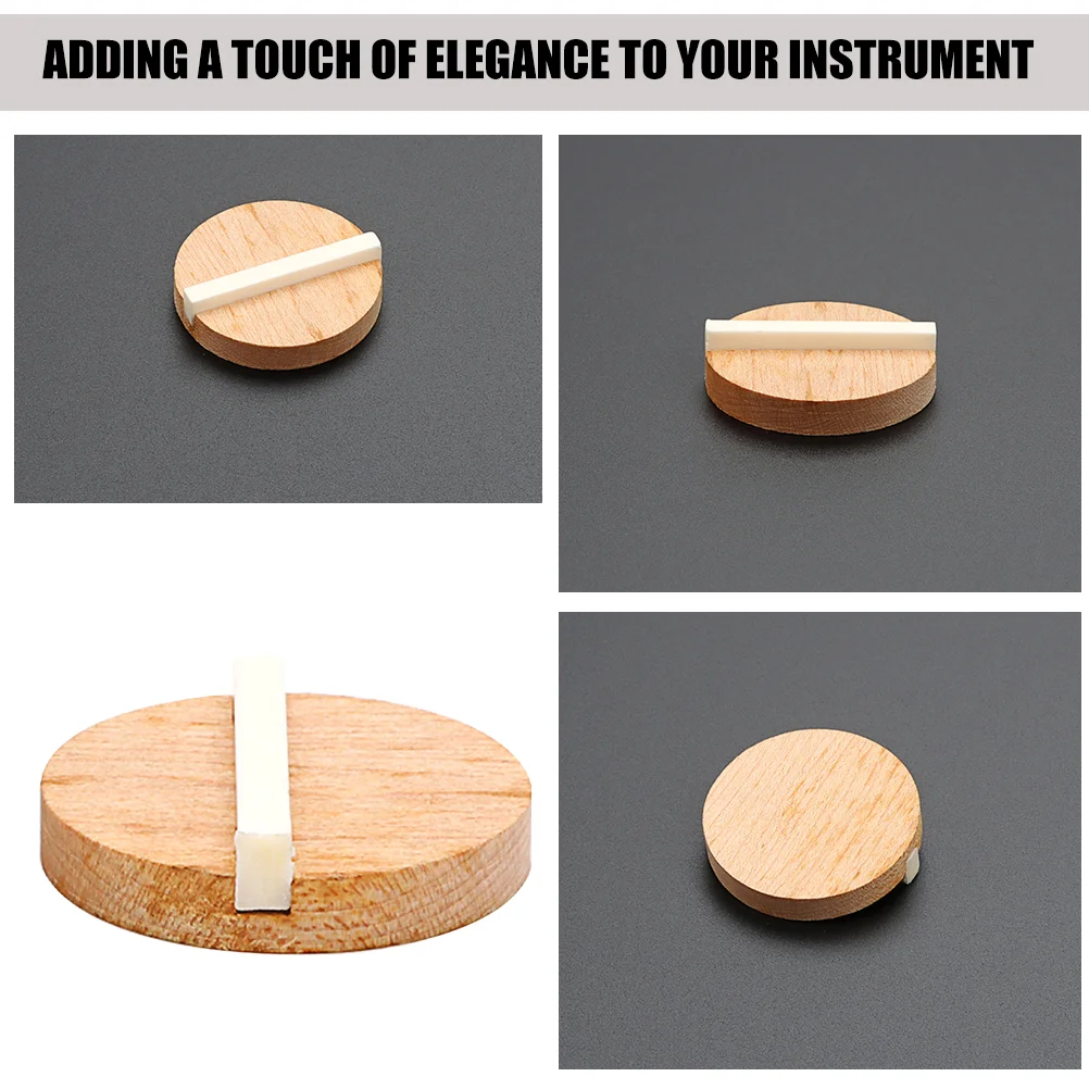 GK999B Wooden Resonator Biscuit Bridge Bridge Saddle Kit Bone Nut Accessory Guitar Gifts For Men Unique Resonator Guitar Parts