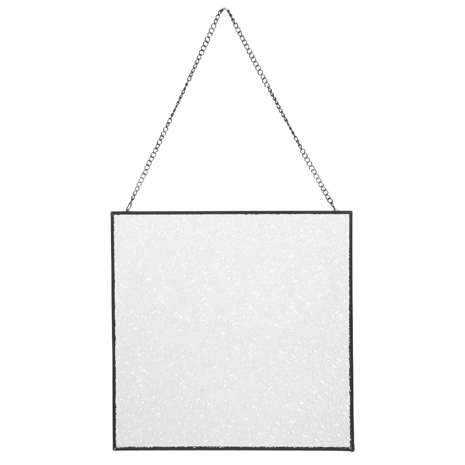 Hand Painted Square Sun Catcher Glass Panel Blank Unfinished DIY Window Hanging Decorative Glass Ornament for .9inch