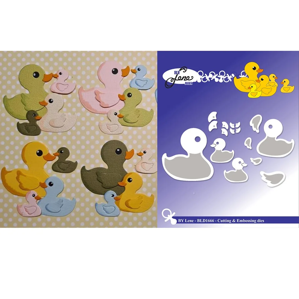 Delicate Cartoon Duck Metal Cutting Dies for DIY Scrapbooking Crafts Dies Cut Stencils Maker Photo Album Template Handmade