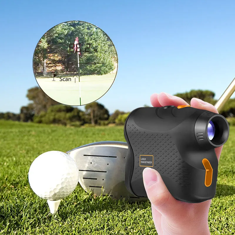 Telescope Laser Rangefinder Golf Handheld High Precision Outdoor Rangefinder Flagpole Lock 500m