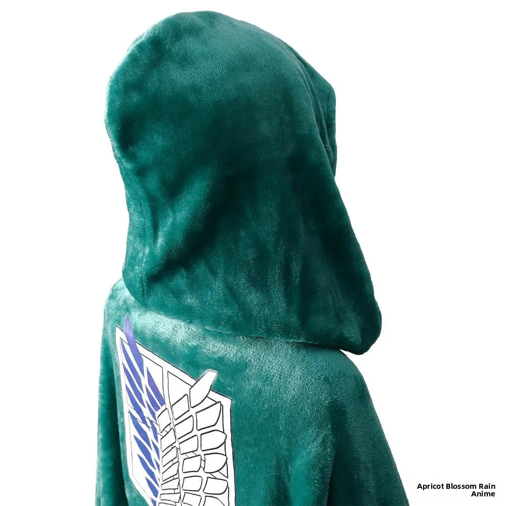 

Хэллоуин Косплей Free Wing Atta on Titan Бархатный халат Survey Corps Fem Версия Косплей Костюм Осень 2025 Новое поступление