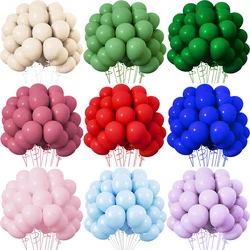 10/20/30pcs Retro Green Balloons Sand White Pink Royal Blue Latex Balloon Birthday Baby Shower Party Decor Wedding Helium Globos