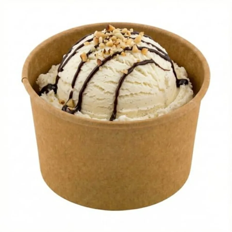 

Coppetta 3-Ounce Dessert Cups 200 Disposable Ice Cream Cups - Lids Sold Separately Heavy-Duty Kraft Paper Frozen Yogurt Bowls F