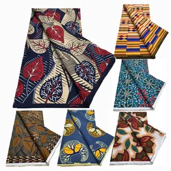 African Wax Fabric Prints Newest Design Nigeria Ankara Real Wax Fabrics Block Batik Dutch High Quality For Women Cloth Sewing
