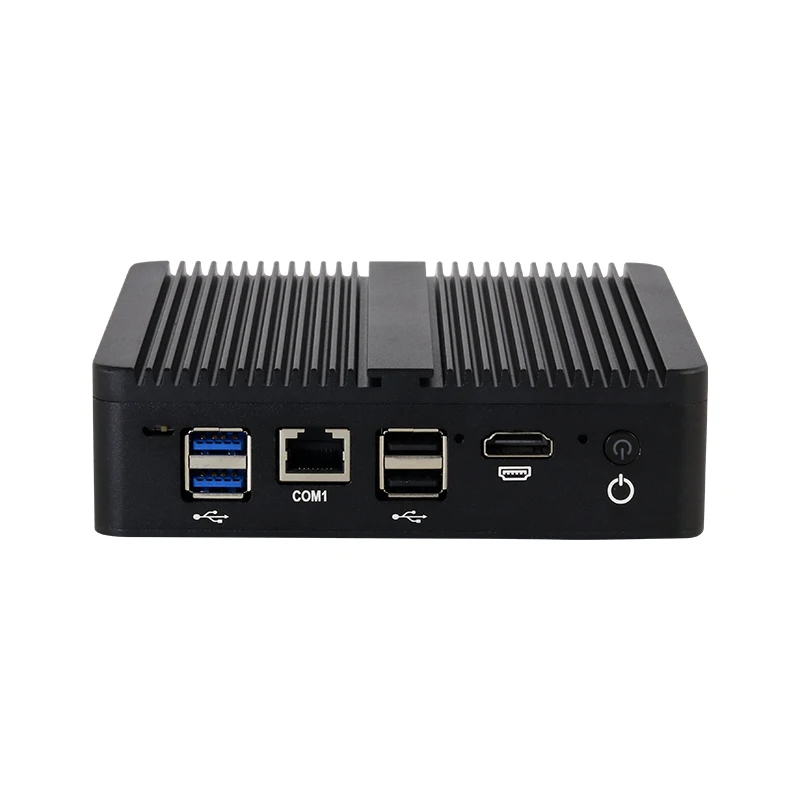 Fanless Industrial Mini PC Intel Celeron J6412 6x 2.5G Ethernet 1x Mini PCIe Support Windows Linux EXSI Pfsense OpenWrt