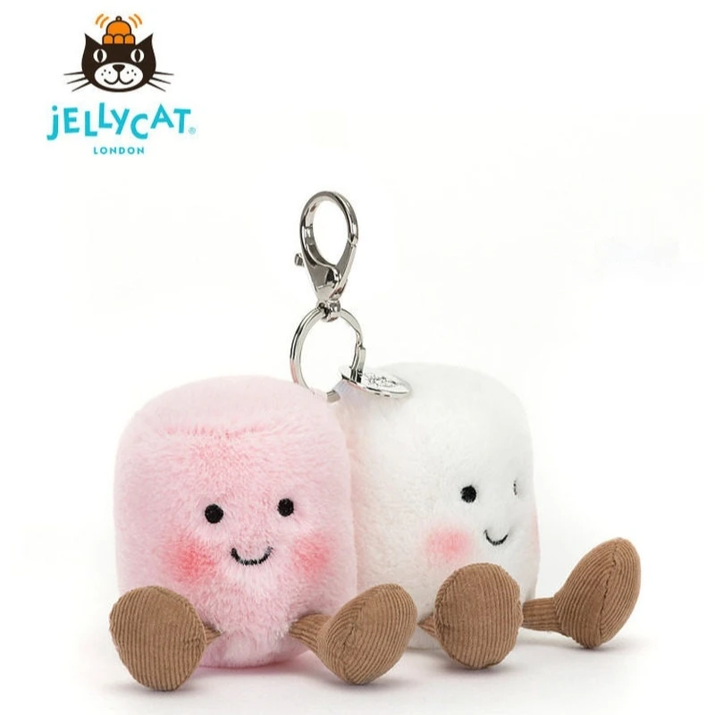 

【IN STOCK】Original JELLYCAT UK Fun Pair Cotton Candy Two Tone Cute Soft Keychain Bag Pendant Doll Birthday Christmas Gift