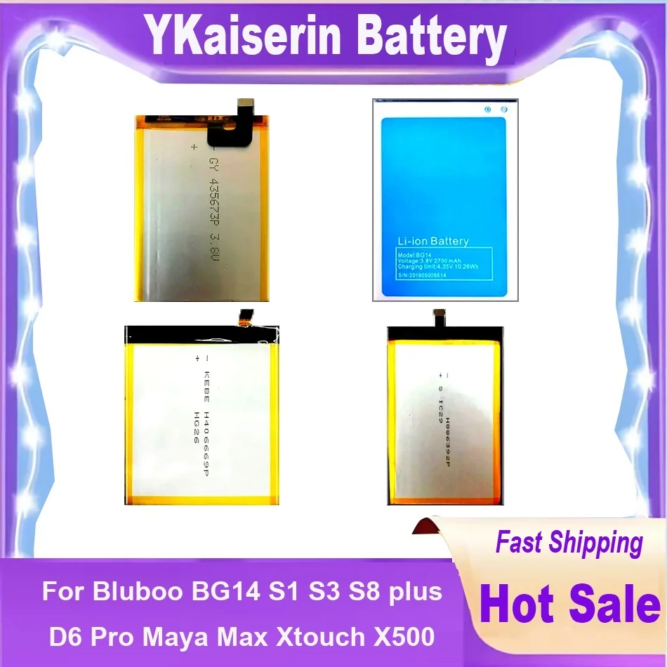 Аккумулятор для мобильного телефона BG14 для Bluboo S1 S3 S8 Plus D6 Pro Maya Max Xtouch X500, высококачественные аккумуляторы + НЕТ