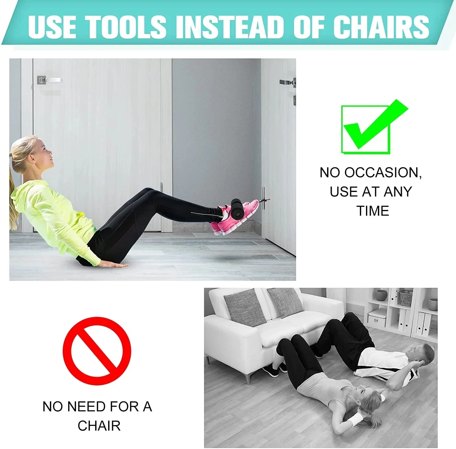 1 Stück Hamstring-Curl-Gurt für Nordic-Home-Workout, für Hamstring-Curls, Spanische Kniebeugen, Bauchtraining, Nordic-Curl-Sit-Up-Maschine, Fitnessstudio – Detail 7