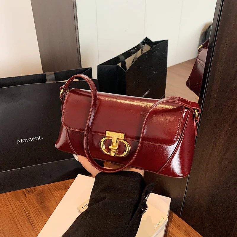 

Высококачественные модные легкие роскошные сумки, нишевые женские сумки в стиле ретро, повседневные простые и универсальные диагональные сумки на плечо