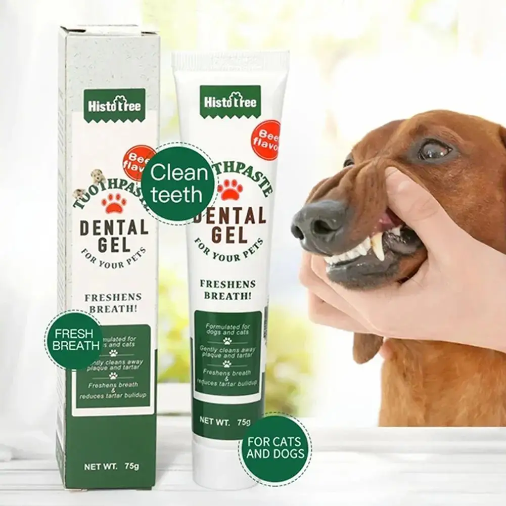 Pet Toothpaste Cleaning Products Vanilla Beef Flavor Dog Toothpaste Dog Oral Cleaning Products Pet Tootpaste Cleaning Supplies