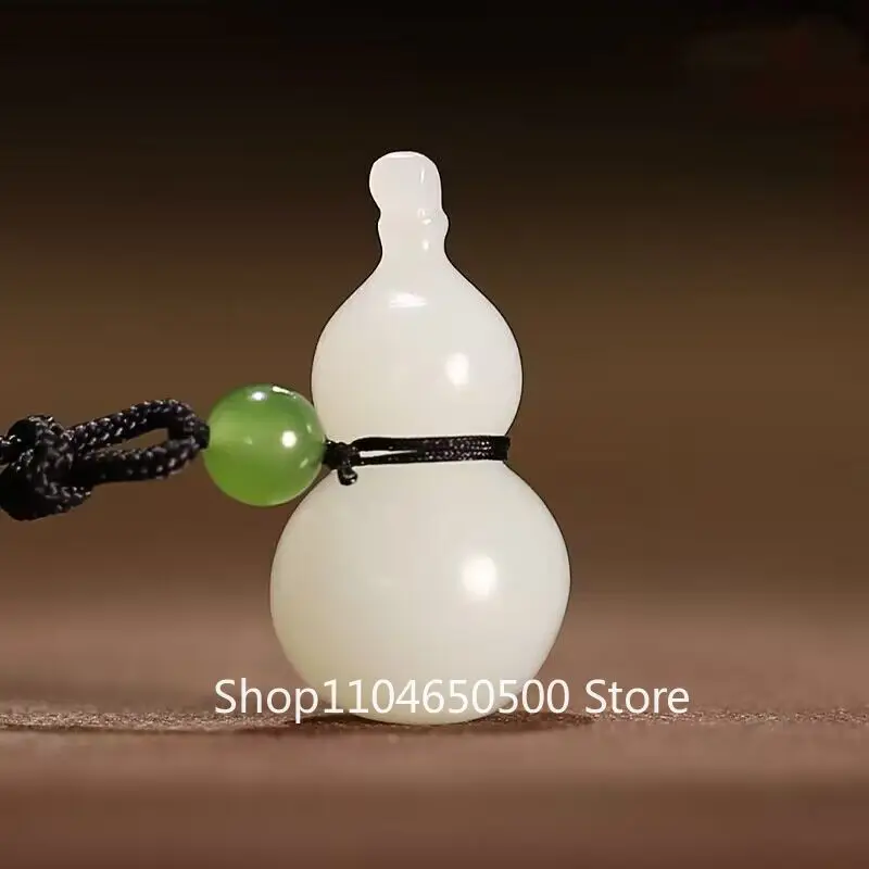 

Hetian Jade Pendant Auspicious Gourd/Fulu Hetian Jade Pendant