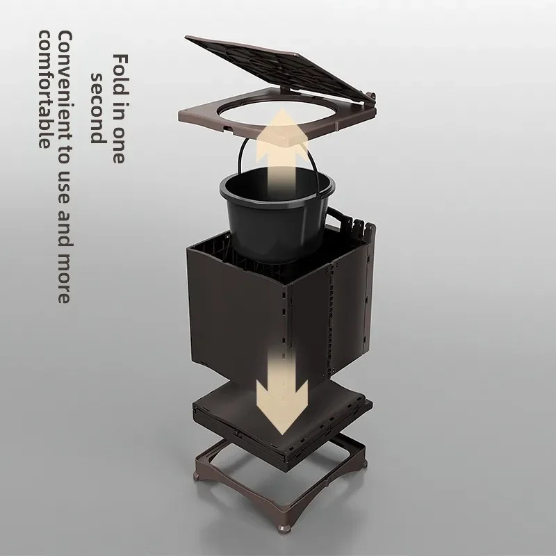 

Excellent Multifunctional Car Toilet Folding Portable Outdoor Mobile Emergency Toilet Self-driving Travel Supplies Car Toilet Tr