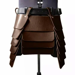 Leg Armor Leather Tassets Belt Renaissance Larp Celtic King Battle Skirt For Reenactment Cosplay Costume