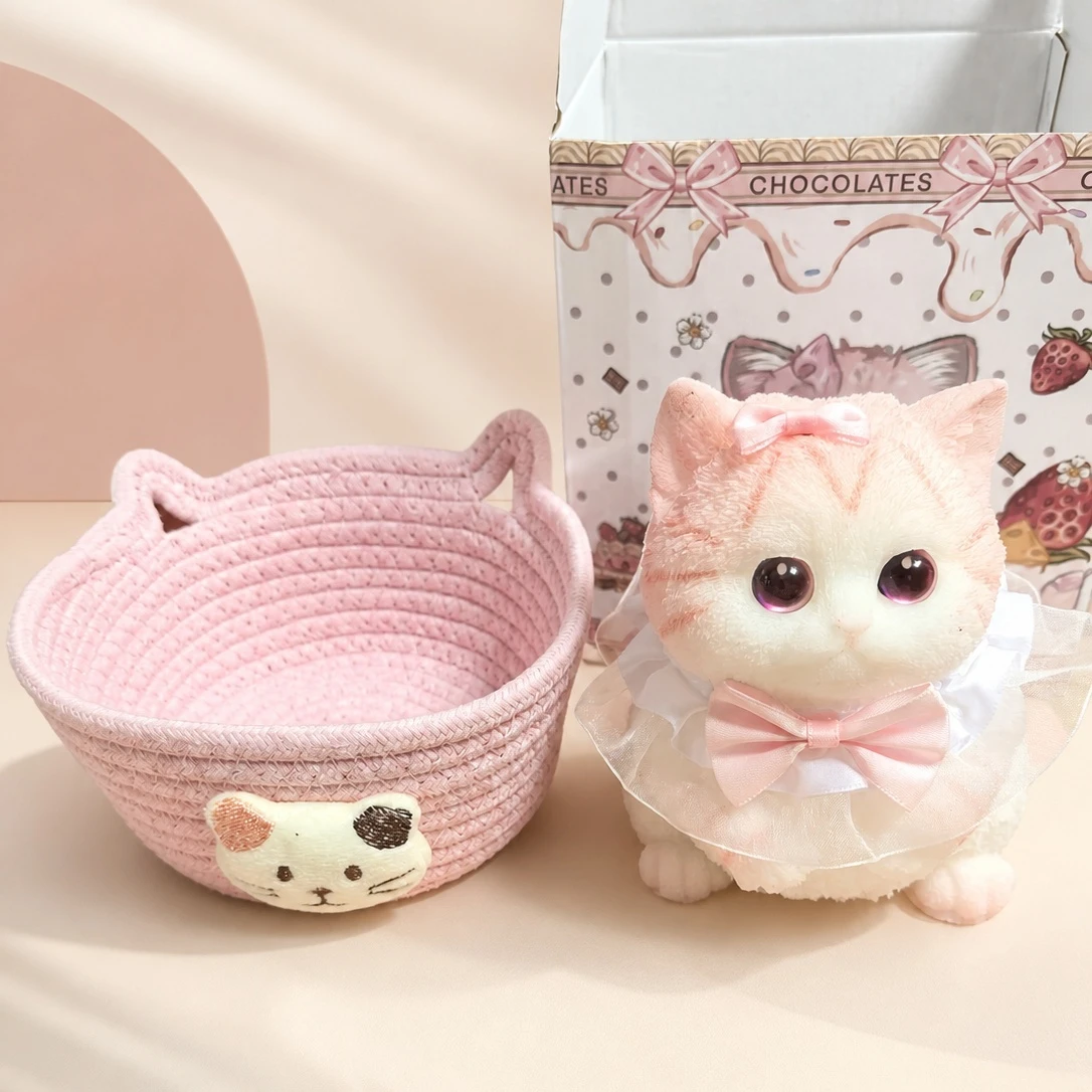 New High Quality Aesthetic Cute Cat Plush Squeeze Stress Relief Fidget Toy Home Decor Ornament Gift For Girls Best Friends
