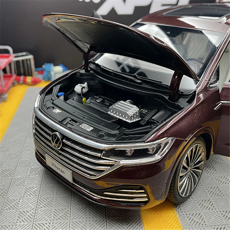 1:18 VW Viloran MPV Alloy Car Model Diecasts Metal Luxury Business Vehicles Car Model High Simulation Collection Childrens Gifts