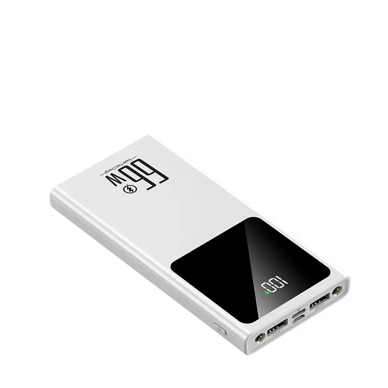 

Портативный светящийся Power Bank 66W 10000mAh с быстрой зарядкой для iPhone/Xiaomi/Samsung, большой емкости, с LED-дисплеем