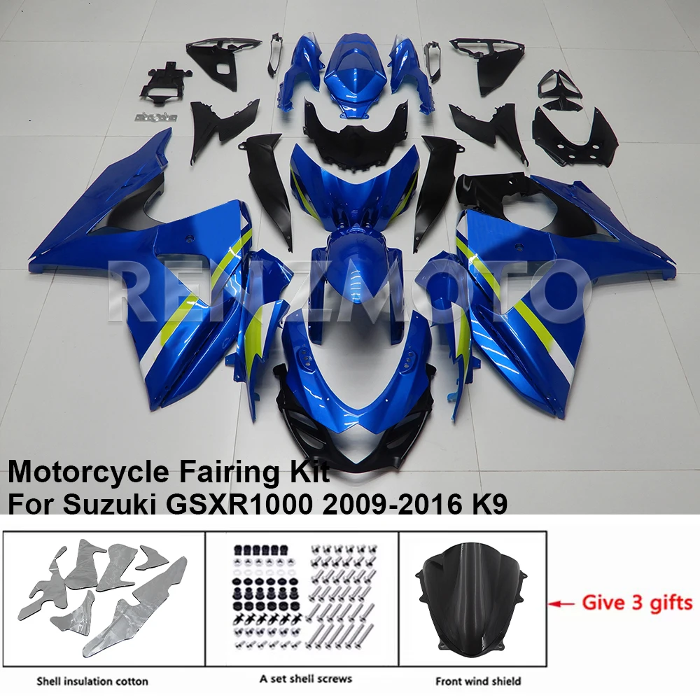 

S1009-108a For Suzuki GSXR 1000 2009-16 K9 K10 Fairing Motorcycle Set Body Kit Decoration Plastic Guard Plate Accessories Shell