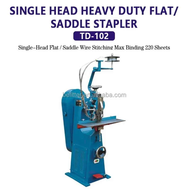 Hot Selling 25mm Heavy-Duty Wire Binding Machine TD102 Single-Head Flat-Leg Wire Riding Stapler Electric Wire Binding Machine