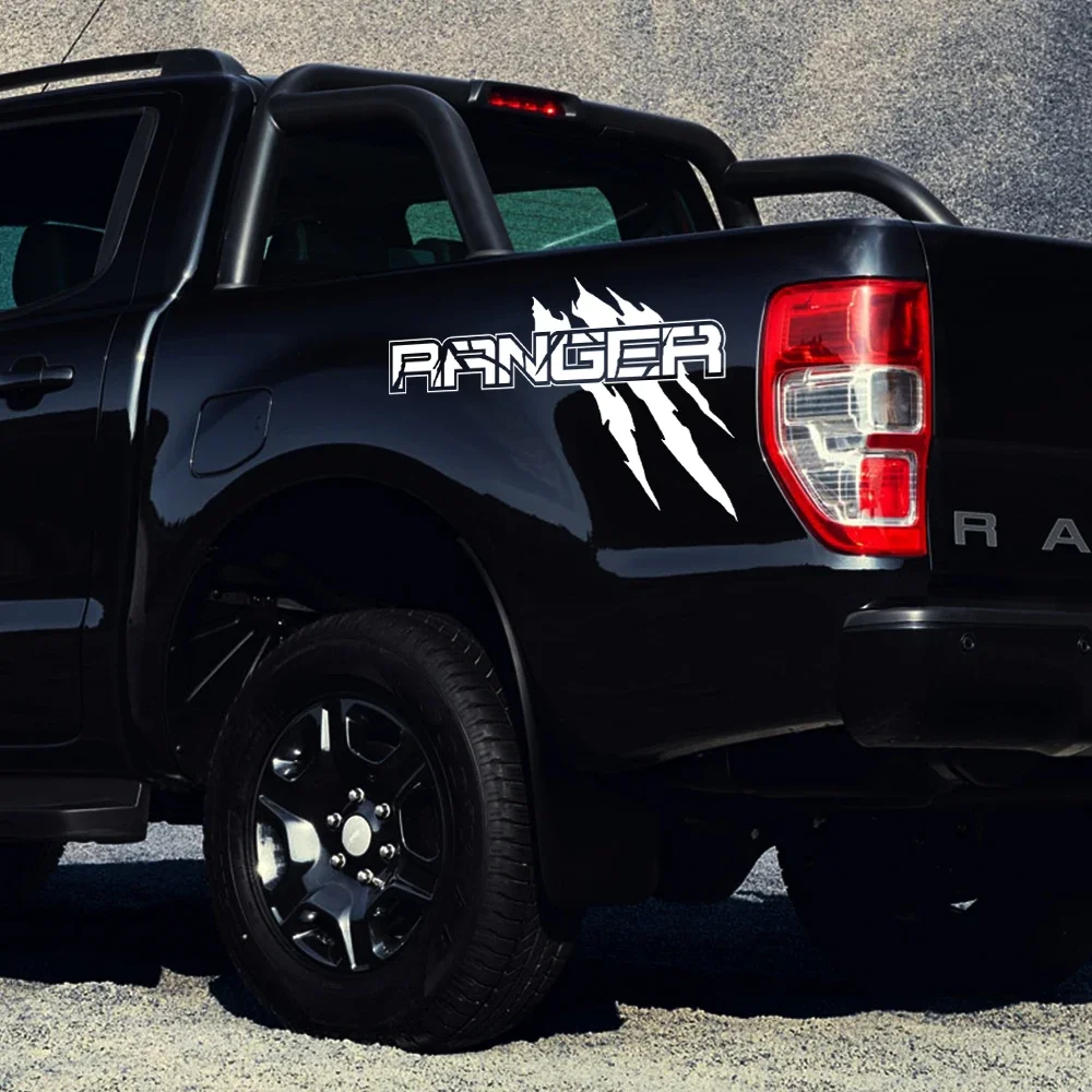 2X Car Body Side Sticker For Ford Ranger Raptor XLT XL Lariat  T6 Trim Pickup Truck Bed Decor Cover Decal Auto Tuning Decoration