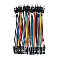 1lot =40pcs 10cm 2.54mm 1pin 1p-1p male to female jumper wire Dupont cable for