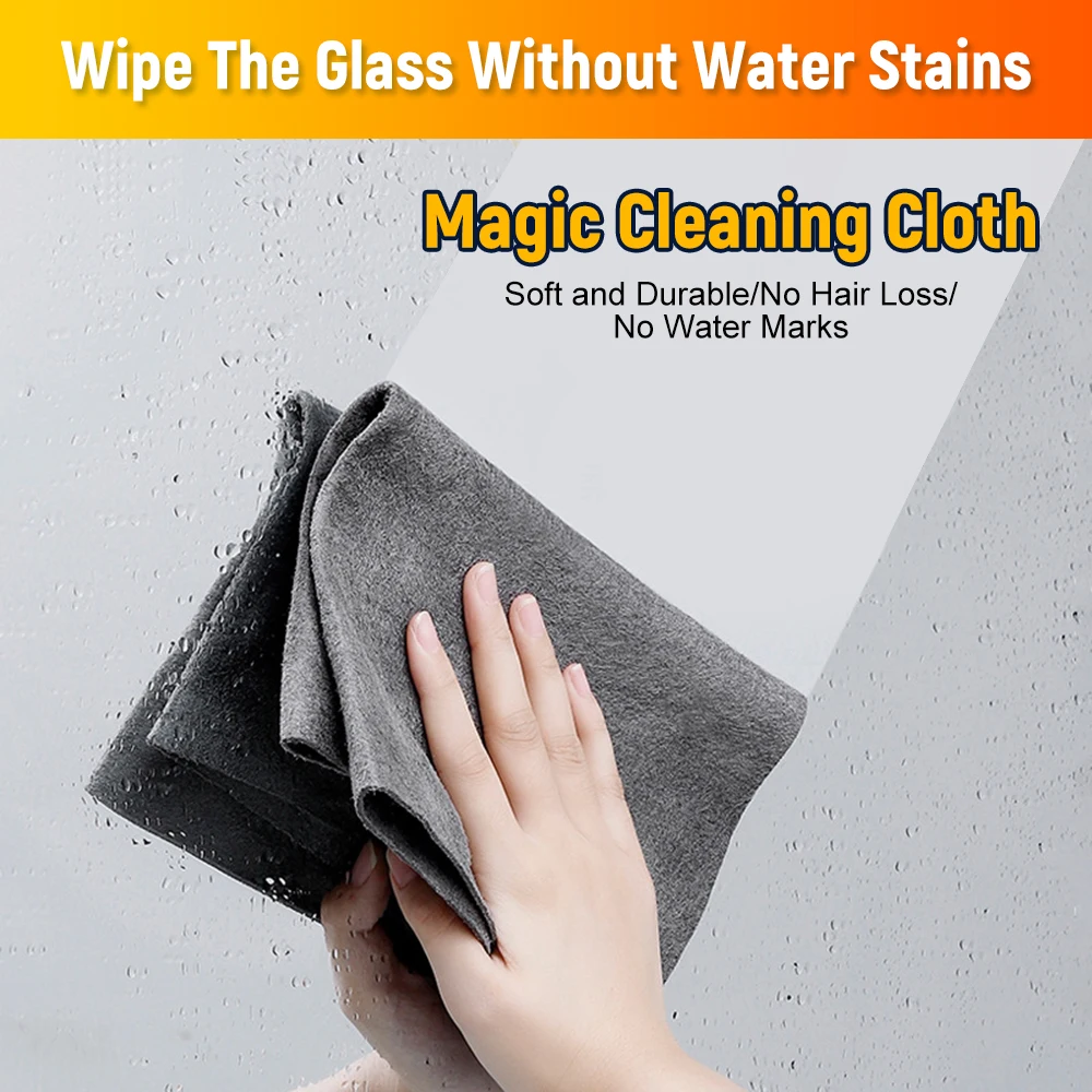 30x30cm Thicker Magic Cleaning Cloth rag Microfiber Window Glass Wiping Kitchen Home Cleaning Towel Thicken Glass Wiping Rags