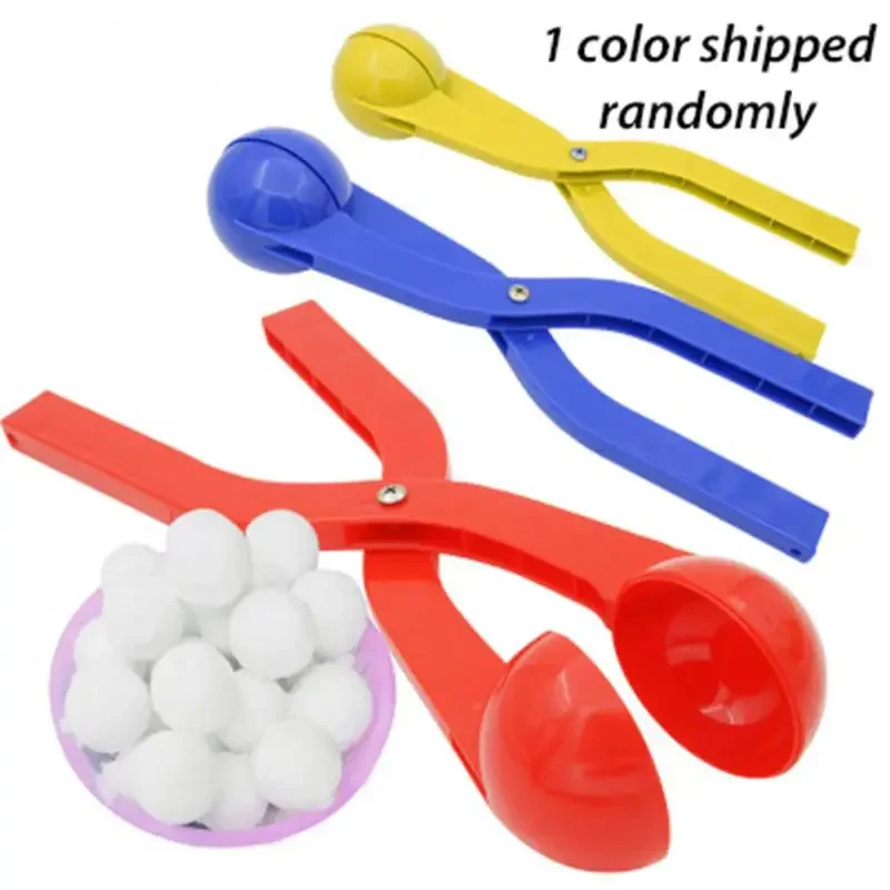 Snowball Maker Clip For Kids Adult Heart Snowflake Duck Shape Clip Tongs for Outdoor Sand Snow Ball Mold Toys Fight Sports Toys