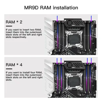 MACHINIST X99 主機板套裝,包含 Intel Xeon E5 2699 V4 LGA 2011-3 CPU 和 32GB DDR4 記憶體套裝,支援 USB3.0,E5 MR9D PLUS ATX 規格 8 最佳銷售 2699 v4 - №5