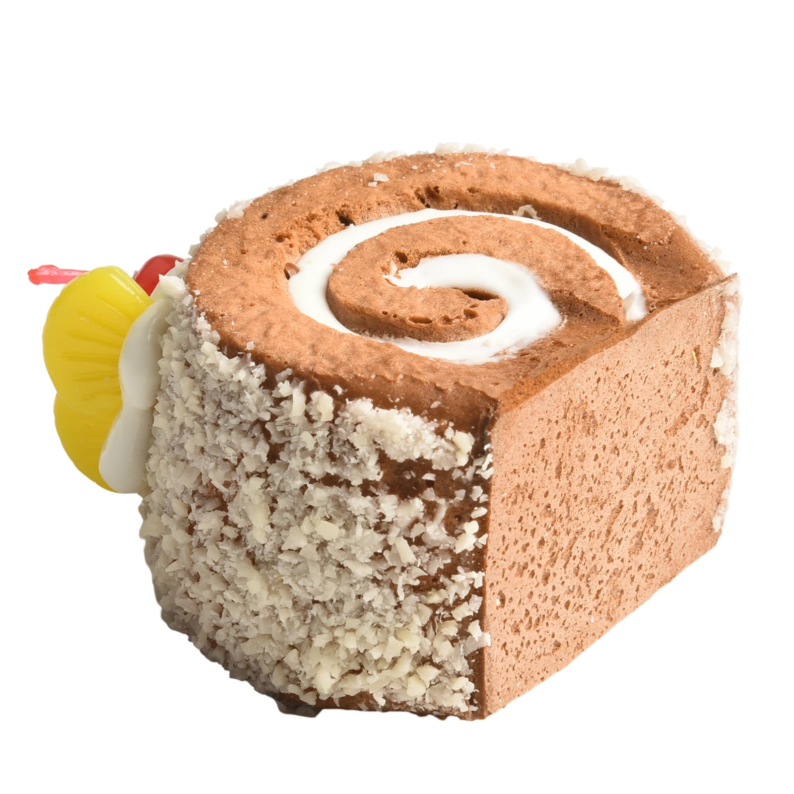 كعكة الزخرفية 2.95*1.57*2.36 بوصة محاكاة كعكة وهمية الفاكهة الخبز الملونة تصميم ديكور الثلاجة المنزلية