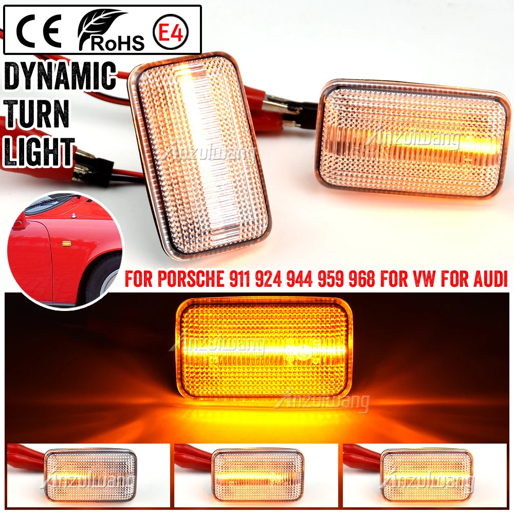 

Sequential Lamp For Porsche 911(930 Type)911 Carrera 2/4 964 993 924/924S 944 959 968 LED Dynamic Side Marker Turn Signal Light