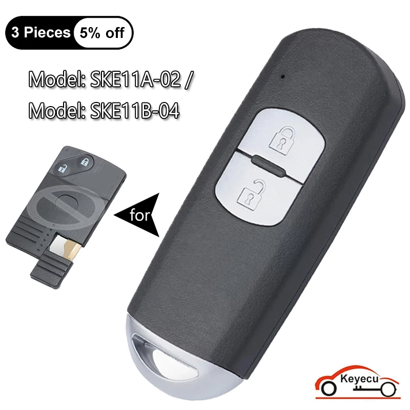 KEYECU 2 przyciski 315 MHz 433 MHz dla Mazda CX-7 C-X9 2007 2008 2009 Automatyczny zmodyfikowany inteligentny pilot zdalnego sterowania SKE11A-02