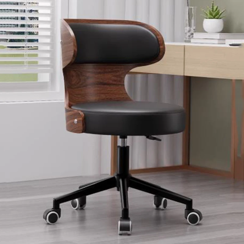 

Designer Wooden Office Chair Modern Nordic Kids Vanity Makeup Office Chair Reading Computer Sillas De Oficina Home Furniture