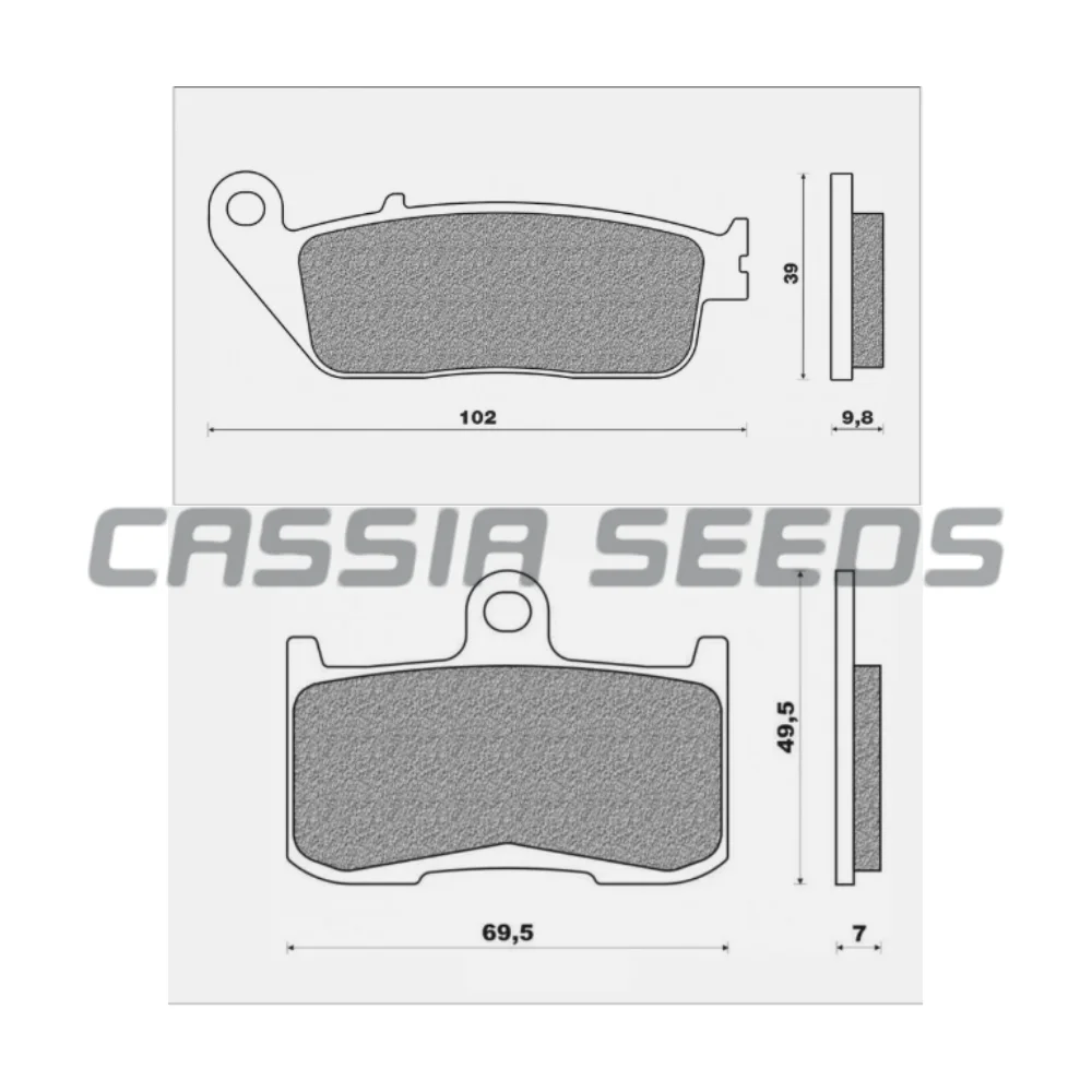 Front and rear brake pads are suitable for Indian Chief Roadmaster Springfield 2014-2024