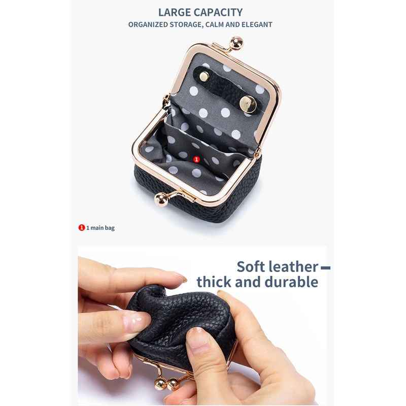Genuine Leather Jewelry Box Small Portable Mini Ring Necklace Earring Organizer, Travel-Friendly Coin Purse & Gift Box for Women