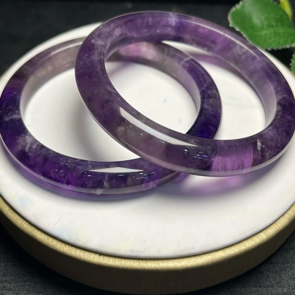 Bracelet en améthyste naturelle pour femmes, bijou de guérison énergétique en cristal exquis, cadeau, 1 pièce