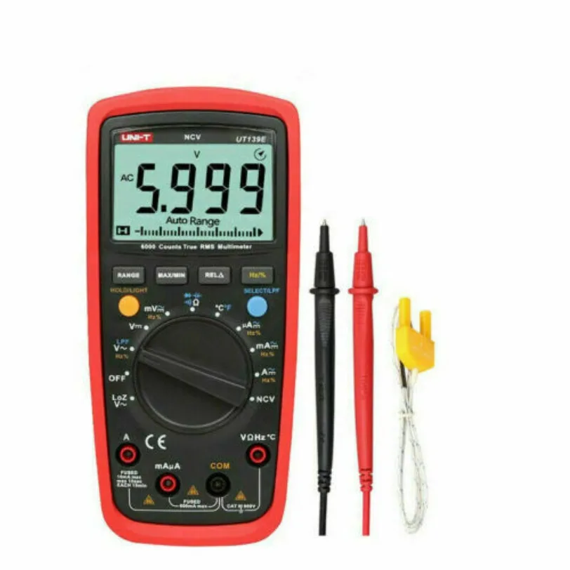 1pc UNI-T UT-139E Multimeter True RMS Measurement AC/DC Voltage/Current Resistanc*SY