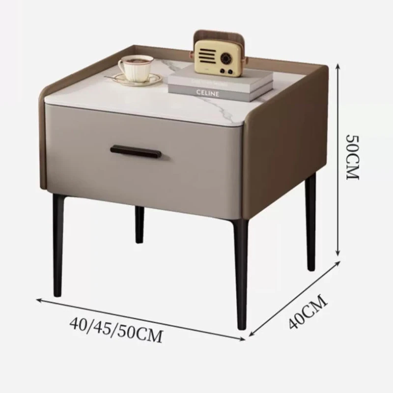 Vintage Luxury Nightstand Nordic Modern Aesthetic Trendy Storage Nightstand Display Italian Nachttisch Bedroom Furniture