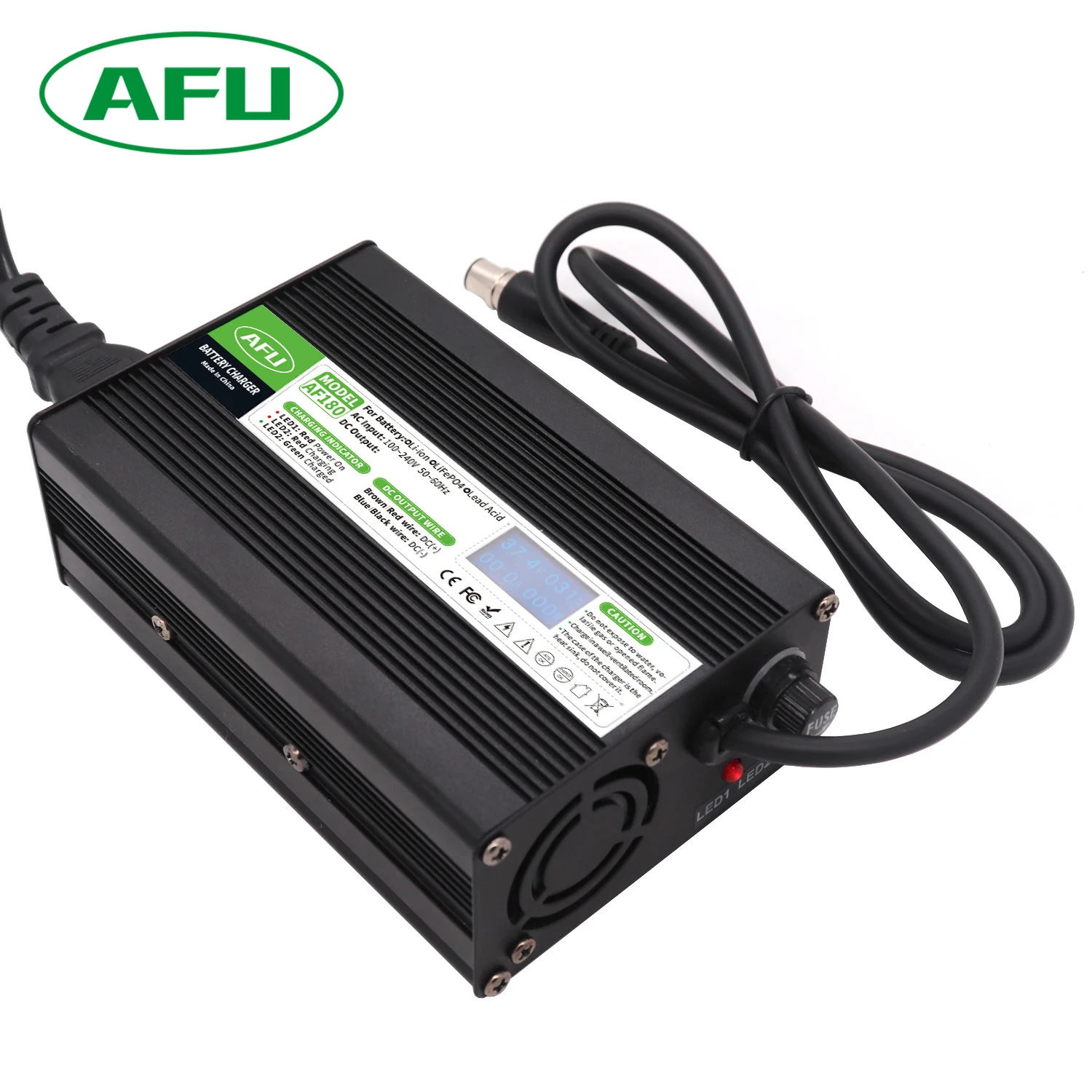 48V 3A Lead Acid Battery OLED Display Charger Usd For 48V Charger With Cooling