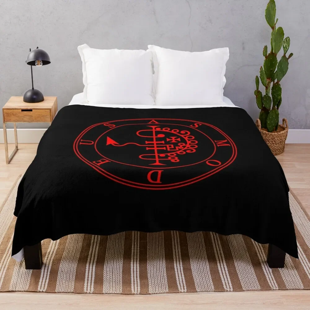 Asmodeus - Goetia (red) Throw Blanket Flannel Picnic Decorative Sofas Blankets