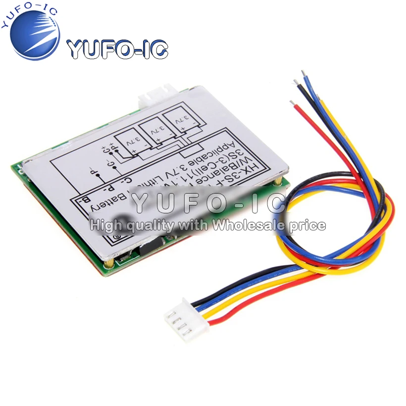 Three-string 12.6V Lithium Battery Protection Board 3S Series 11.1V Polymer 12V 100A Split Belt Equilibrium