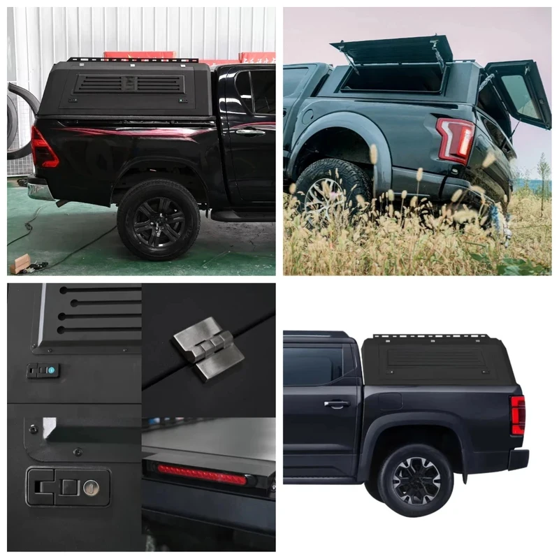 

Shark Truck Roof Waterproof Aluminum Alloy Hardtop Pickup Canopy With Locking Function And Truck Topper