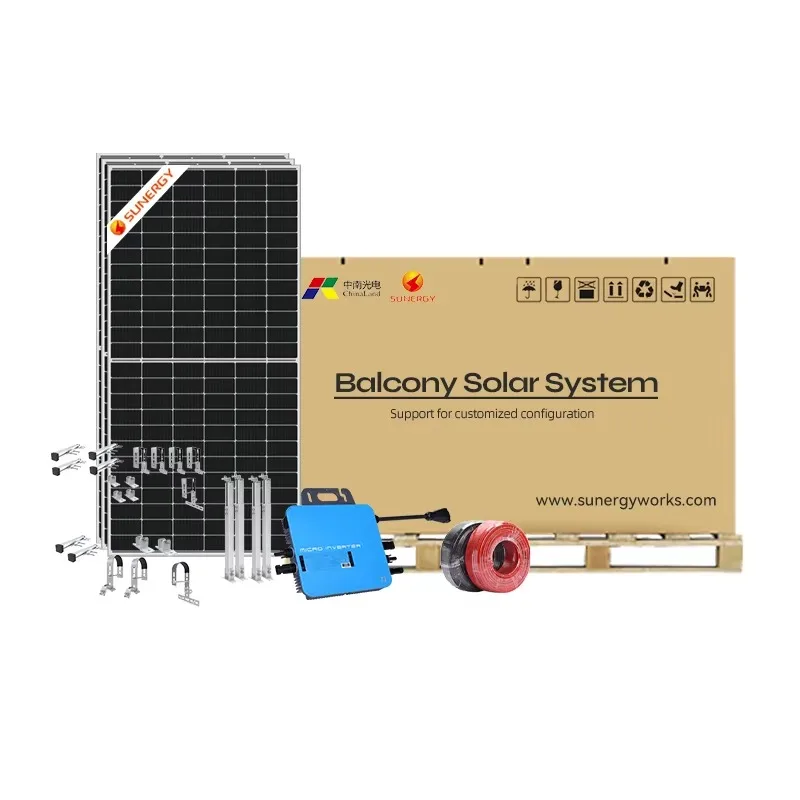 Veranda Solar 400W 600W 800W Smart Balcony Solar Power Plant Kit with MPPT Controller Lithium Ion 10-Year Warranty