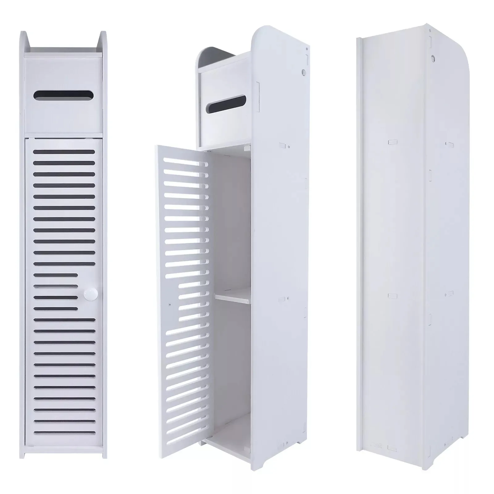Armoire de rangement de salle de bain en bois, armoire à tiroirs en bois, étagère autoportante, facile à utiliser