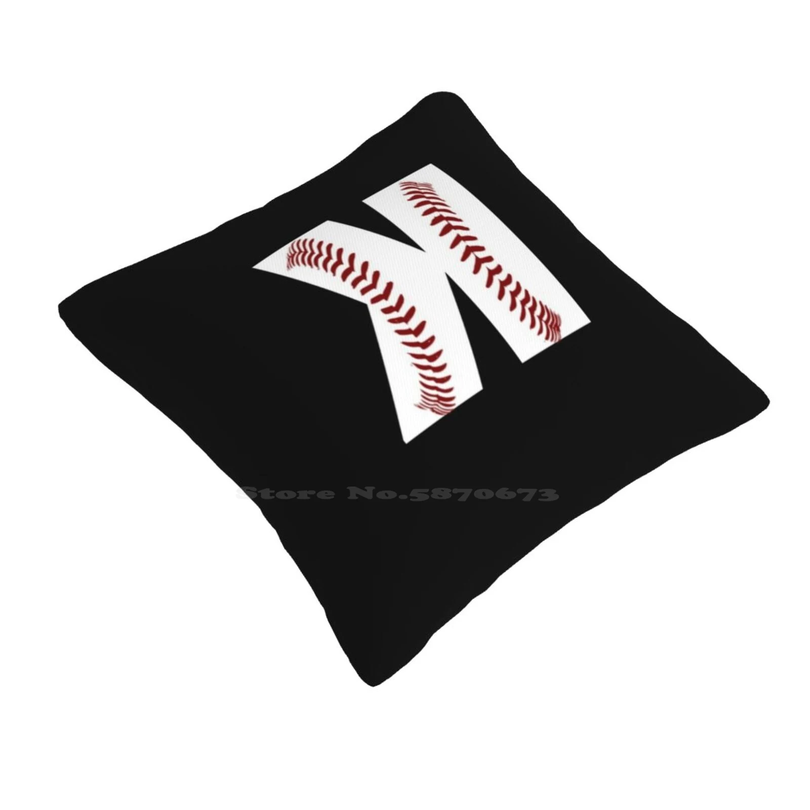 Boys Pitcher Backwards K Baseball Graphic Art Gift Product Throw Cushion Pillow Cover Sports Baseball Player Baseball Fan