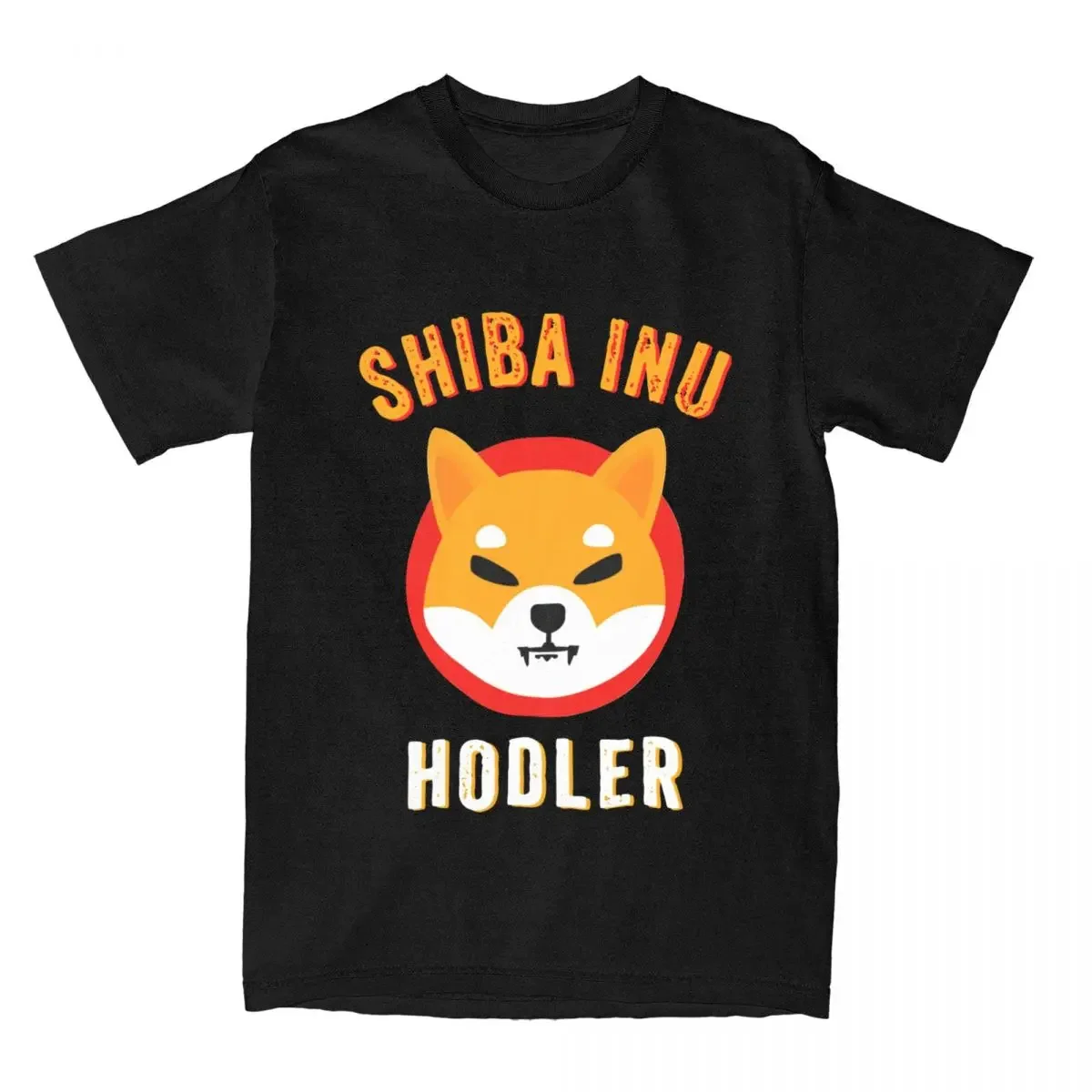 Shiba Inu Hodler Token Crypto Coin SHIB Doge Bitcoin Leisure Pure Cotton Round Neck manga streetweat Hot sale outfits style new