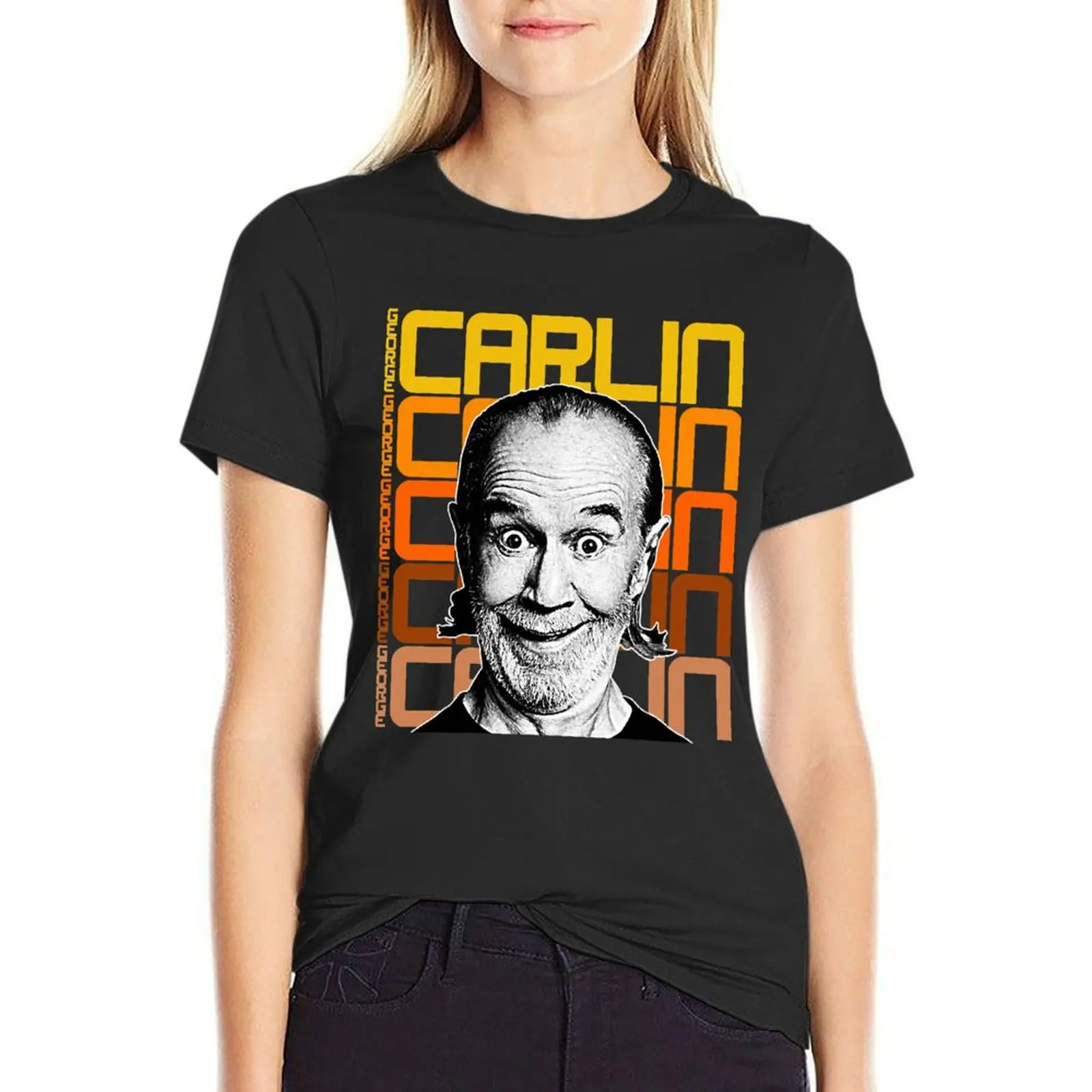 Vintage Quotes George Carlin Retro Comedy T-Shirt lady clothes sports fans sweat t-shirt dress for Women plus size