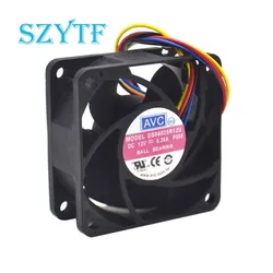 PWM 냉각 팬, AVC 용 6025, DS06025R12U, 12V, 0.26A, 4 와이어, 60mm, 6cm