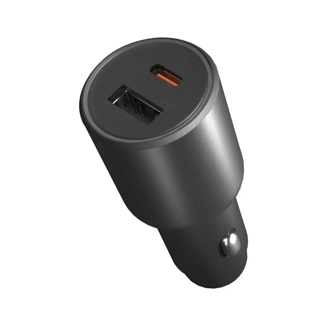 Xiaomi 43W Car Charger Dual Port USB A TYPE C Charger 1A1C QC&DP 3.0 Fast Charging For iPhone Xiaomi Samsung Huawei